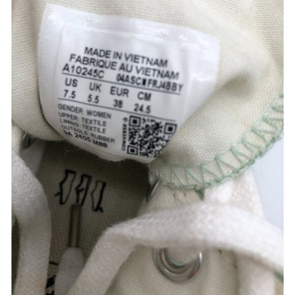 Converse All Star Chuck 70 High Bow Shoes Sticky Aloe Green A10245C Women's 7.5 - Picture 9 of 9